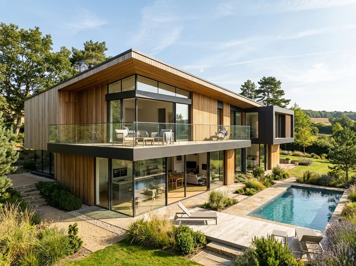 Moderne Architektur zur Immobilienbewertung